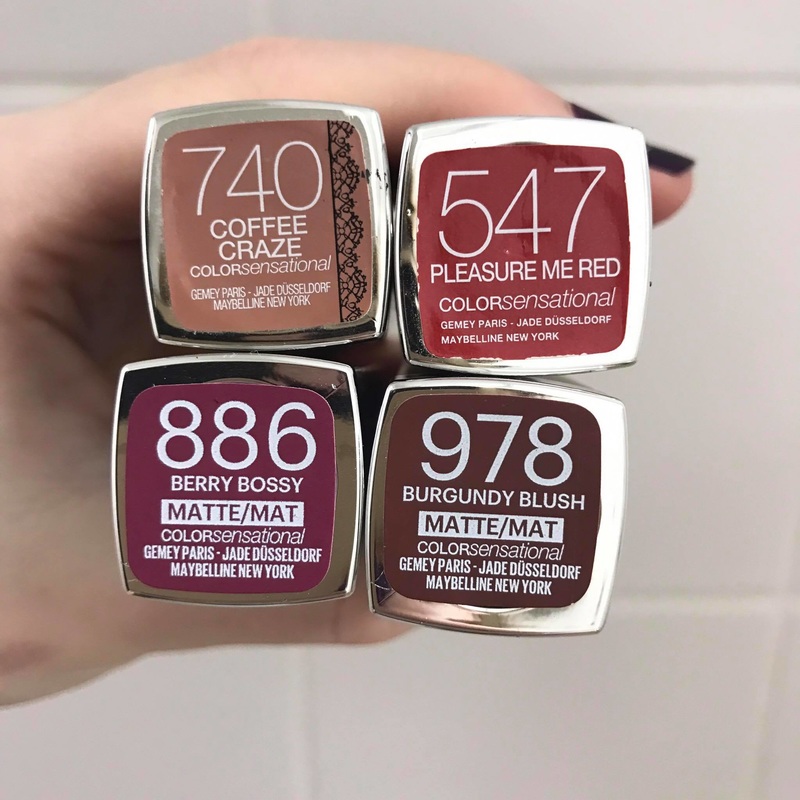 the maybelline months for lipsticks favourite Lauren - and autumn Gravell my winter